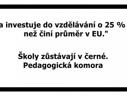 Jiráskovo gymnázium podporuje kampaň Ped. komory Týden škol v černé