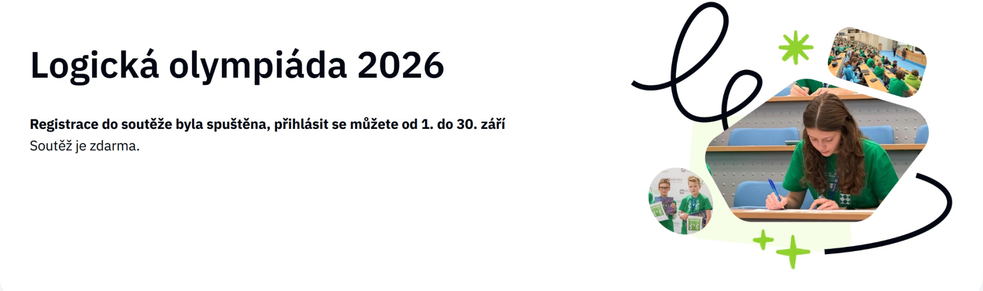 Logická olympiáda 2026 – přihlašování zahájeno