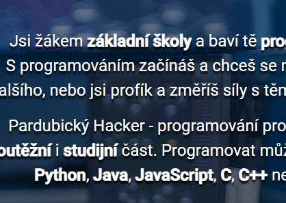 Pardubický hacker - programátorská soutěž pro nižší gymnázium